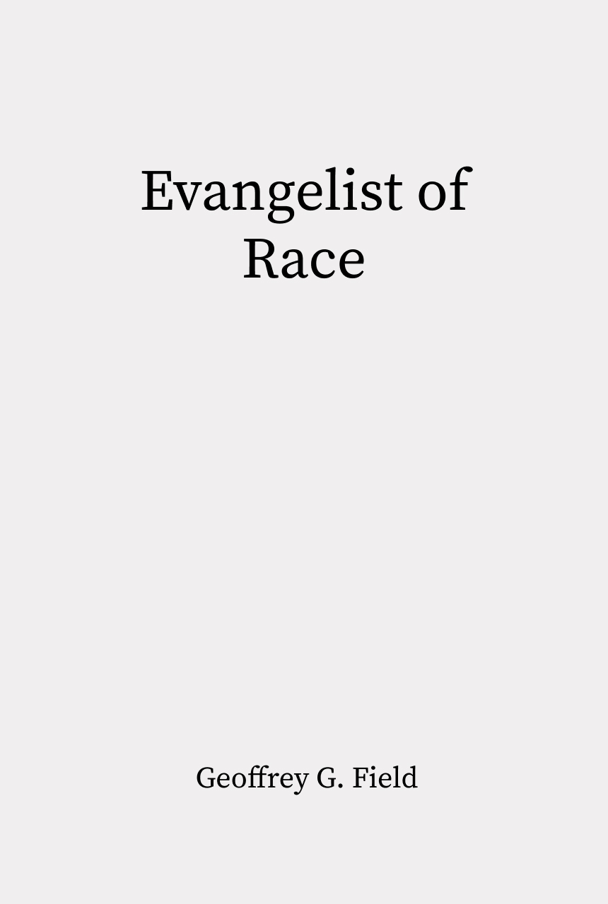 Cover of Evangelist of Race