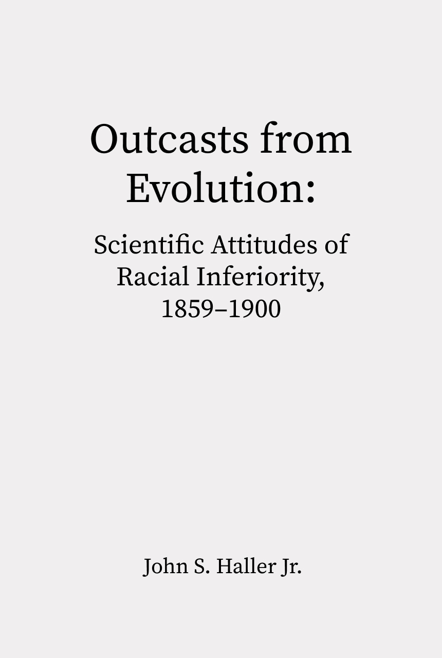 Cover of Outcasts from Evolution