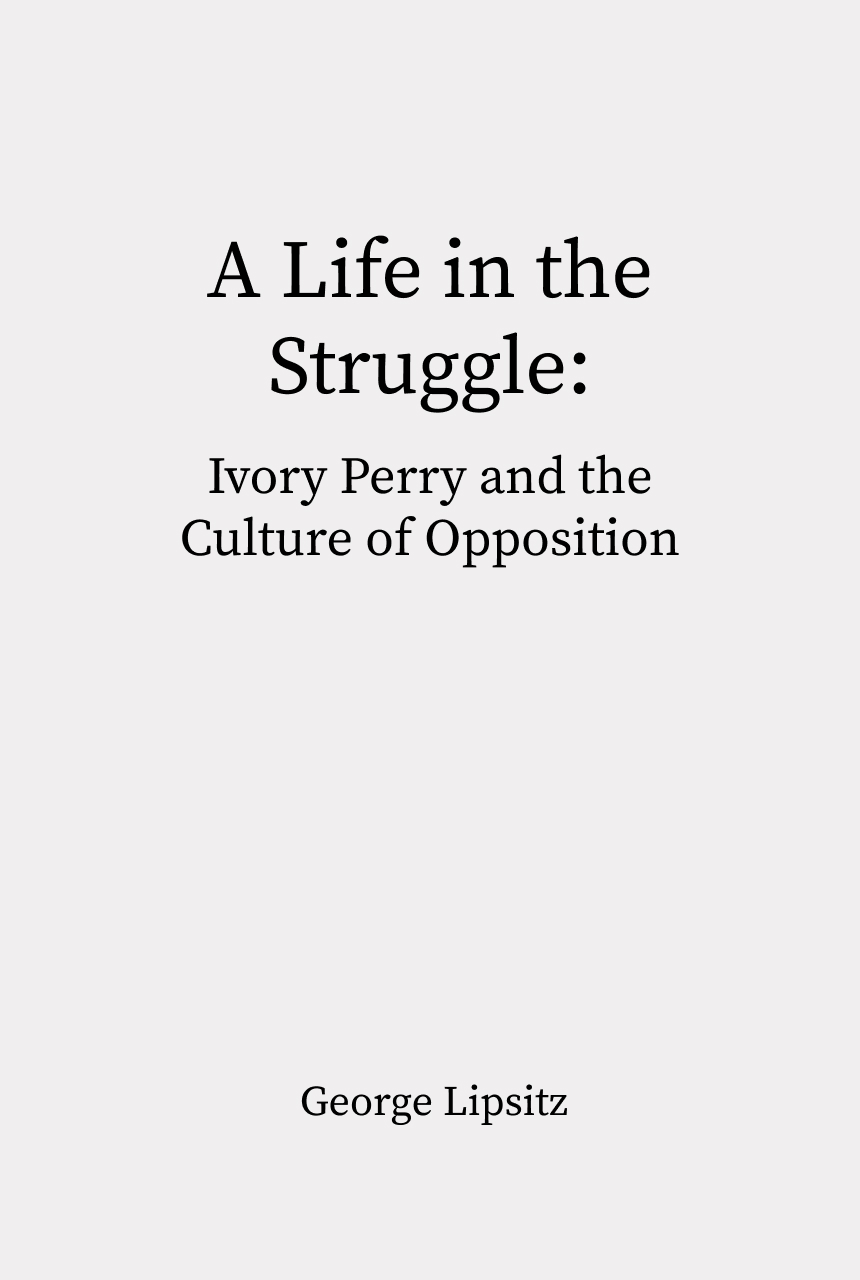 Cover of A Life in the Struggle
